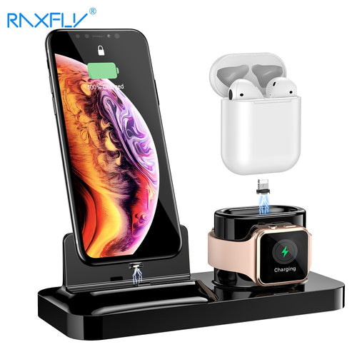 3 in 1 Phone Charger Holder For iPhone, Air Pods, and Apple Watch